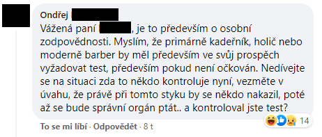 Maséři sdílí své zkušenosti na Facebooku