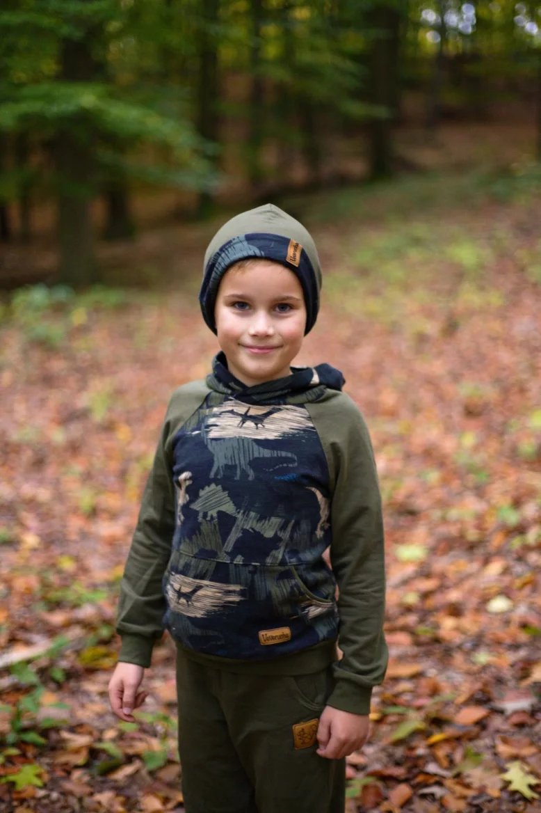 Ukázka mikiny od Veveruchy