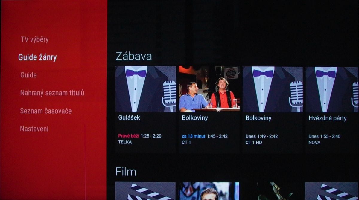 Sony KD-55XD8005 – EPG