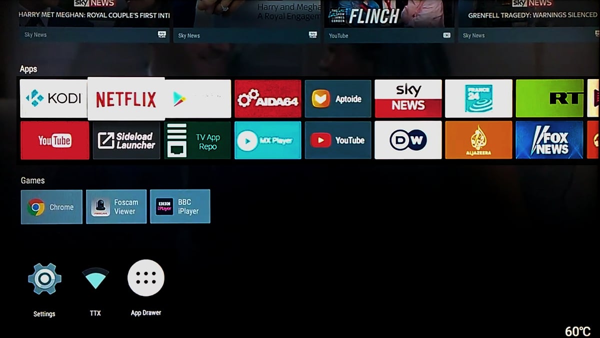 TV Stock Nexus ROM nainstalovaný v M8S Pro L 2/2