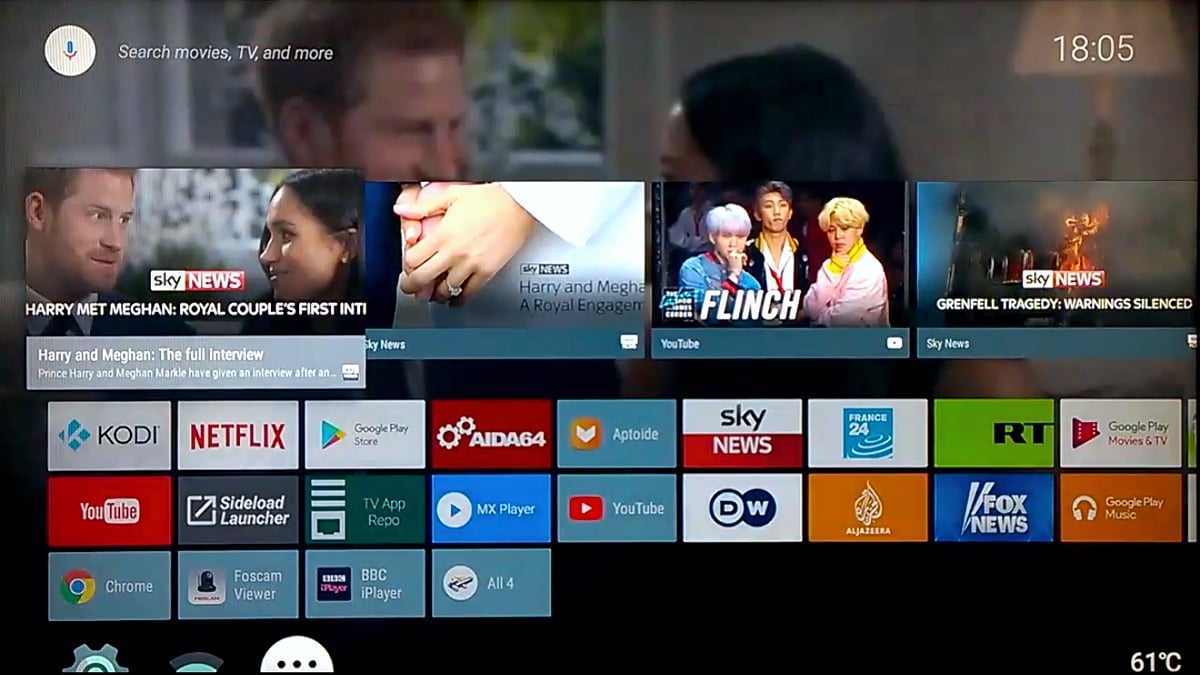 TV Stock Nexus ROM nainstalovaný v M8S Pro L 2/2