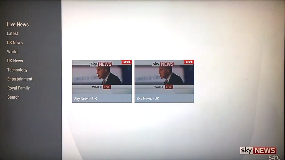 TV Stock Nexus ROM nainstalovaný v M8S Pro L 2/2