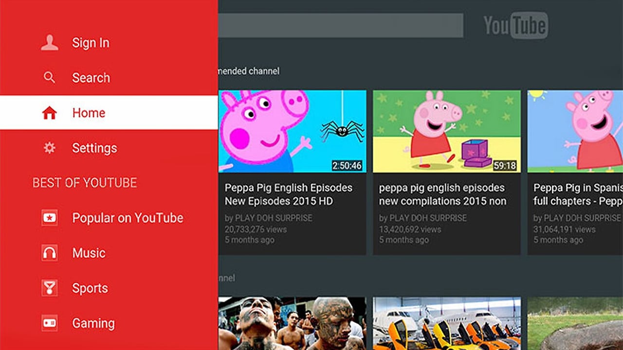 Ukázky britských aplikací Sky Q – VOD videotéky