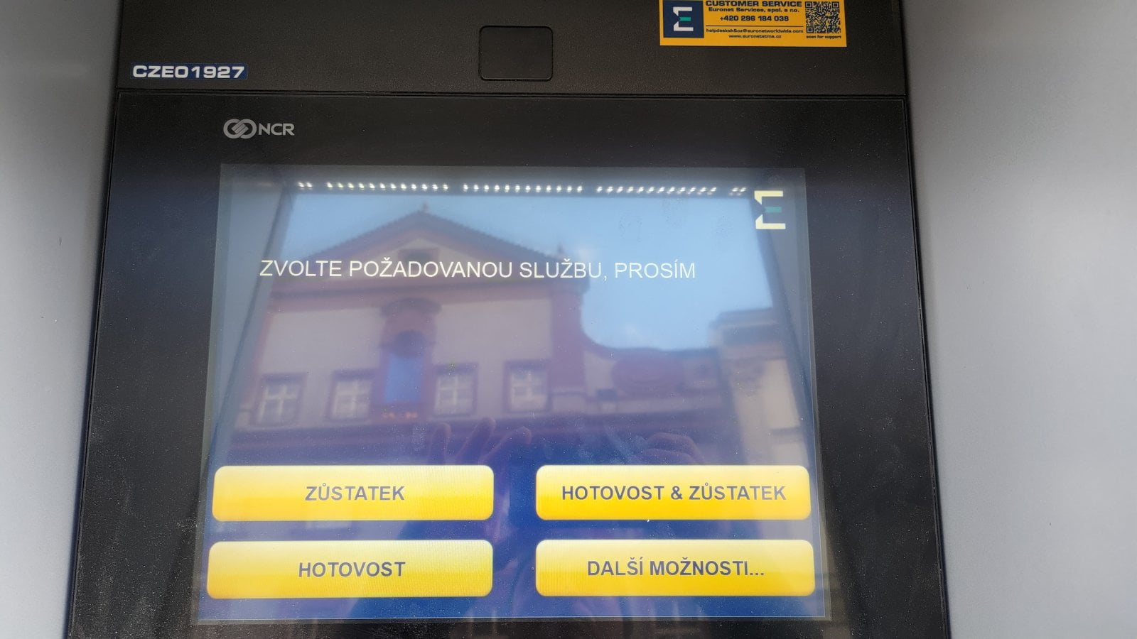 ATM Euronetu na ulici Havelská 522/6, Praha 1. (01. 04. 2026)