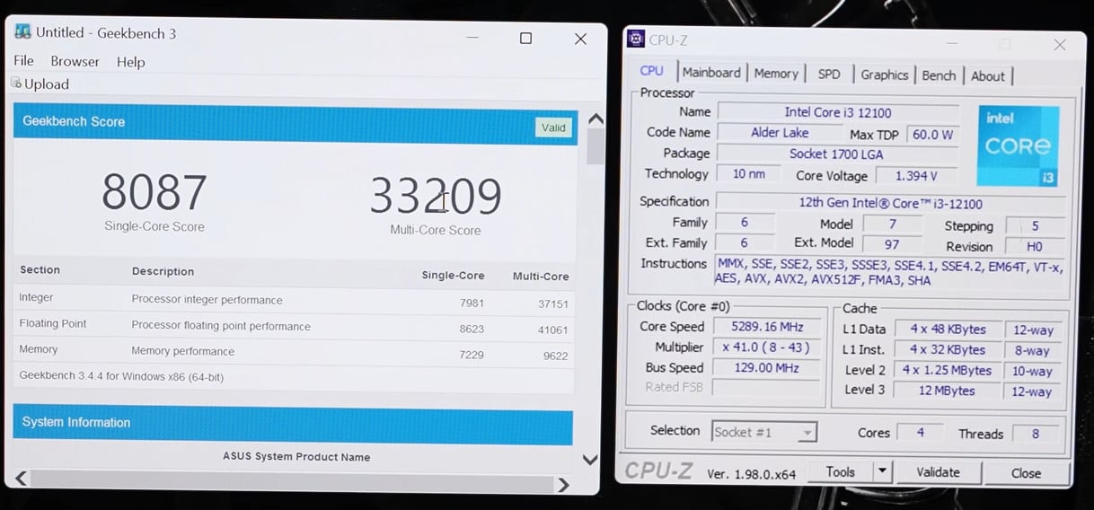 Přetaktování zamčených procesorů Alder Lake pomocí BCLK OC - testy výkonu