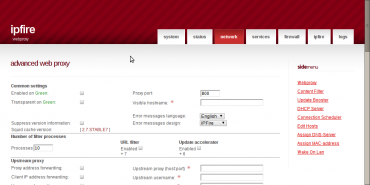 IPFire - instalace/webinterface