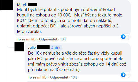 Jak na dvouletou záruku? Poradí podnikatelé na Facebooku