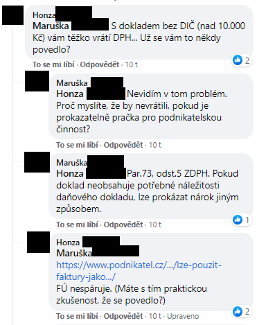 Jak na dvouletou záruku? Poradí podnikatelé na Facebooku