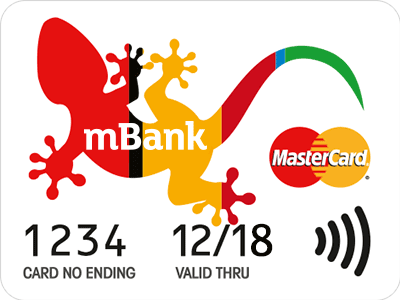 mBank debetní nálepka