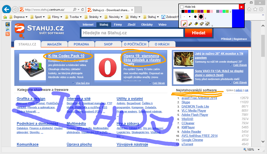 S aplikací Epic Pen můžete začít ihned kreslit na pracovní ploše