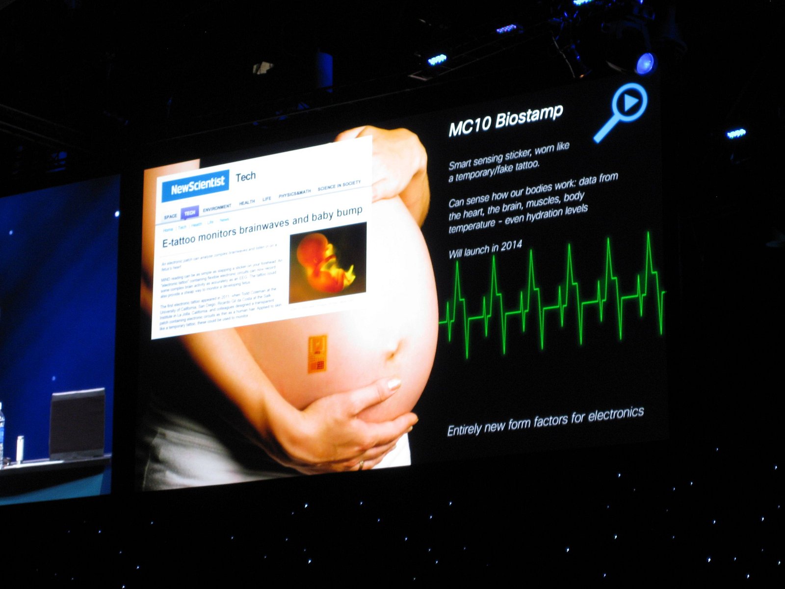 Příští rok by se do komečního prodeje měly dostat nálepky, které umožní sledovat na dálku zdárný vývoj plodu v těle matky.