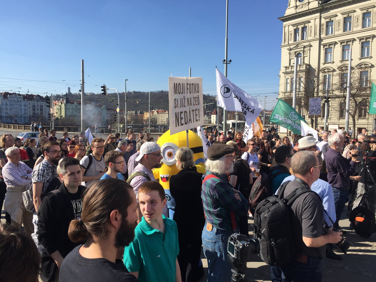 Demonstrace proti článkům 11 a 13 (Praha, 23. března 2019)
