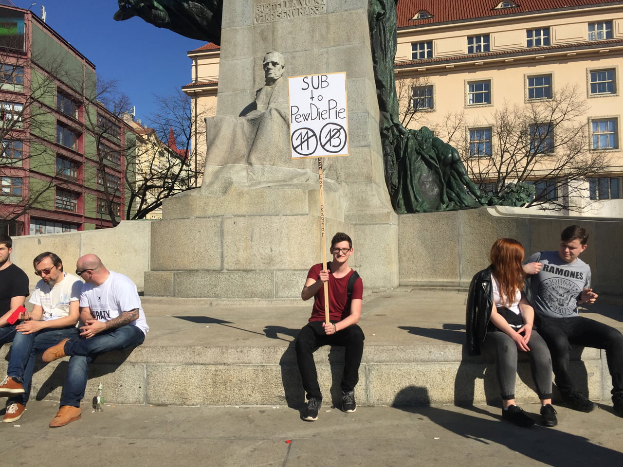 Demonstrace proti článkům 11 a 13 (Praha, 23. března 2019)