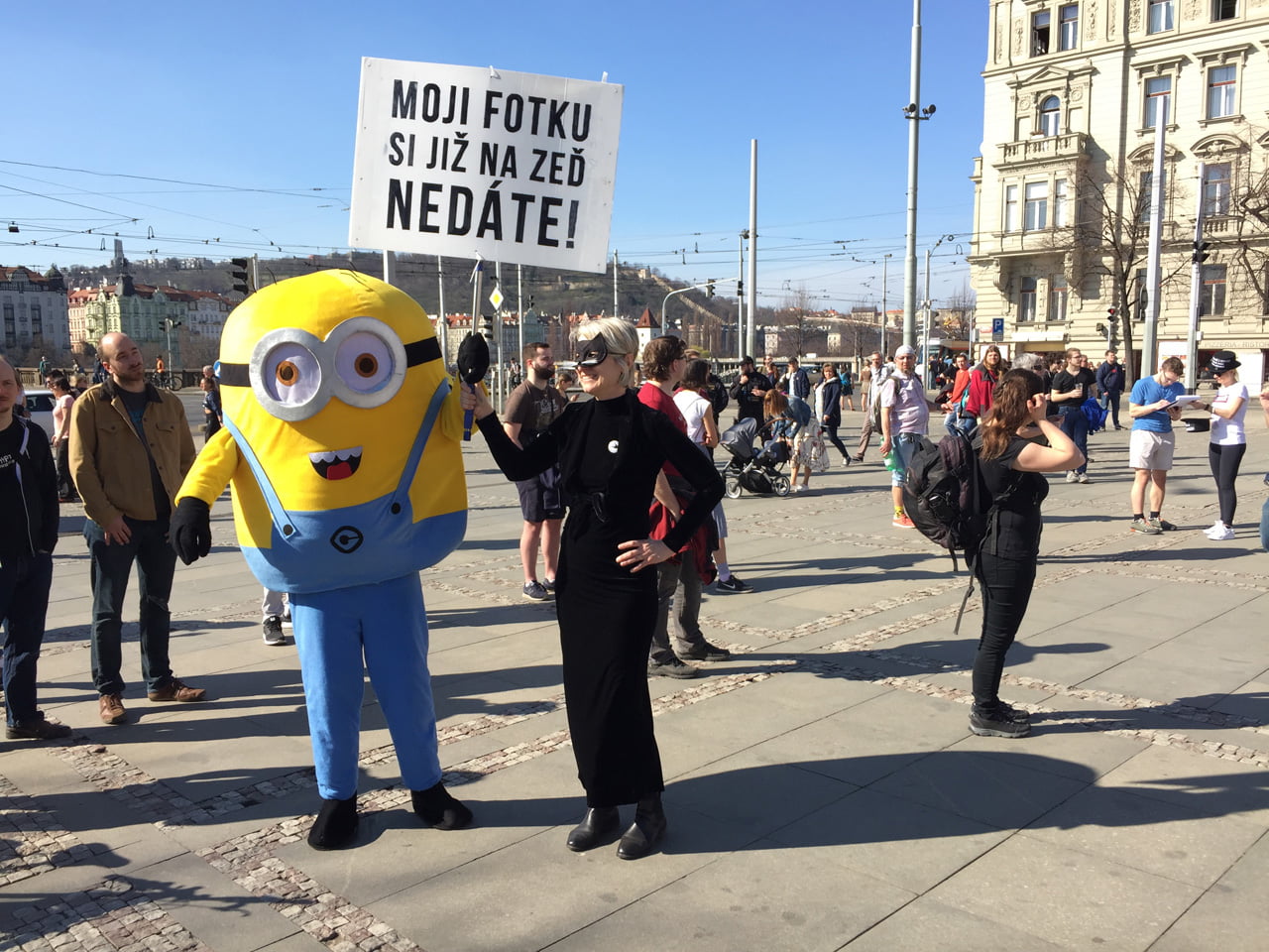 Demonstrace proti článkům 11 a 13 (Praha, 23. března 2019)