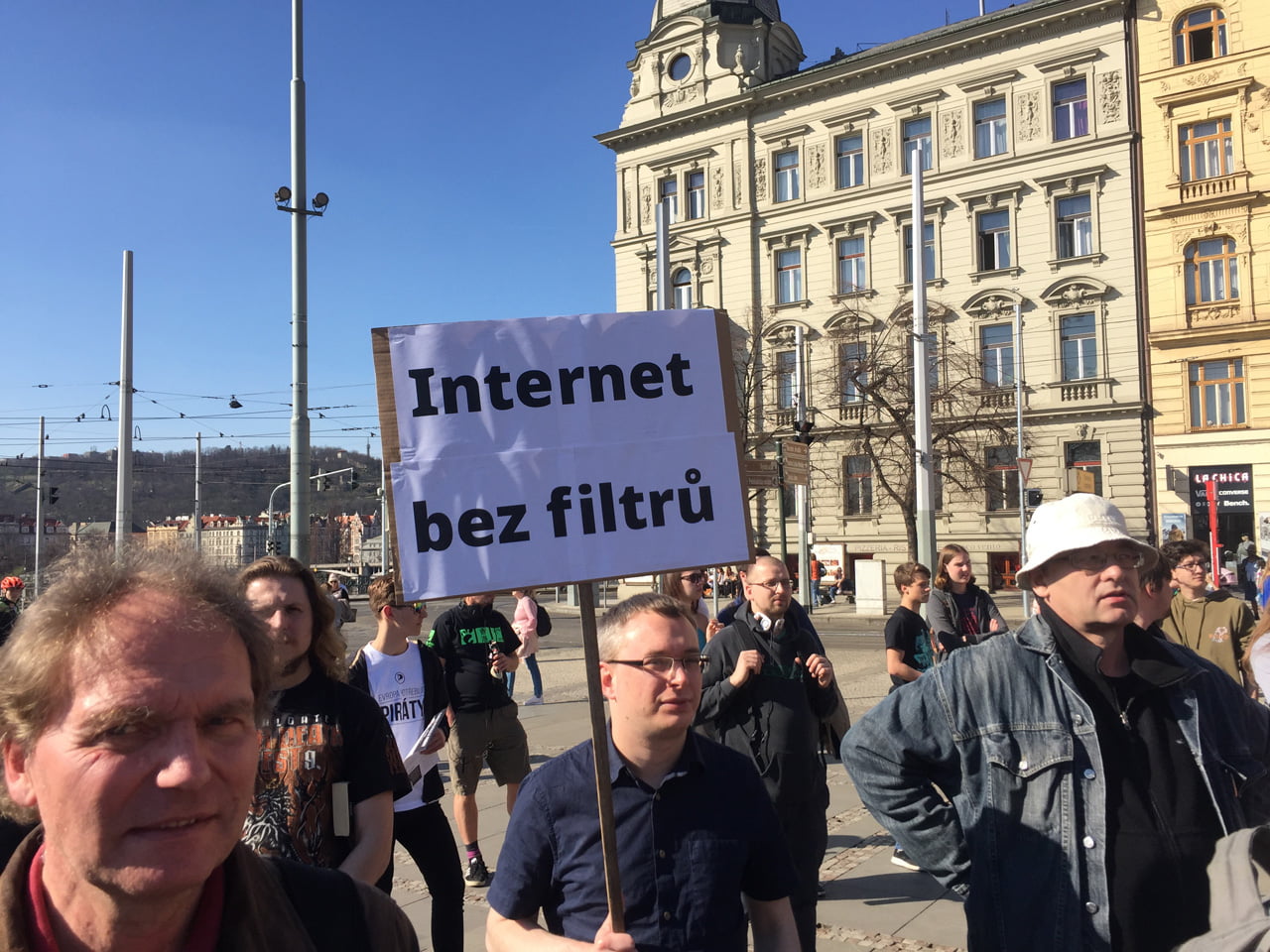 Demonstrace proti článkům 11 a 13 (Praha, 23. března 2019)