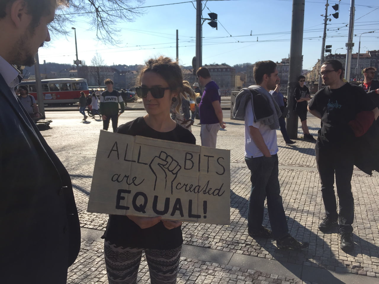 Demonstrace proti článkům 11 a 13 (Praha, 23. března 2019)