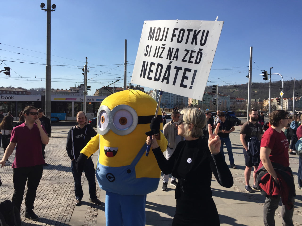 Demonstrace proti článkům 11 a 13 (Praha, 23. března 2019)