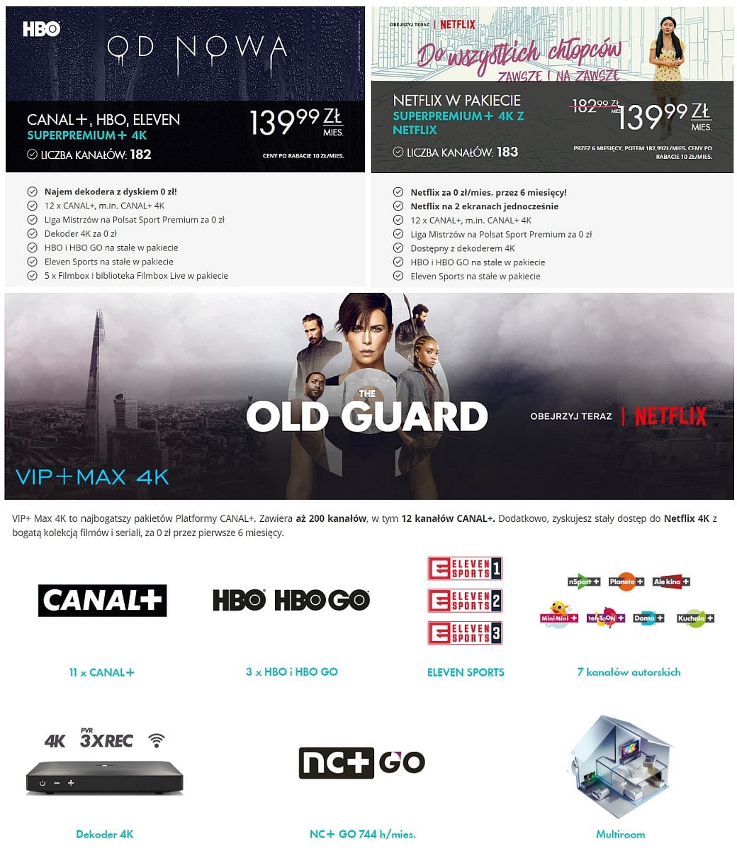 Nabídka Canal+ Polsko