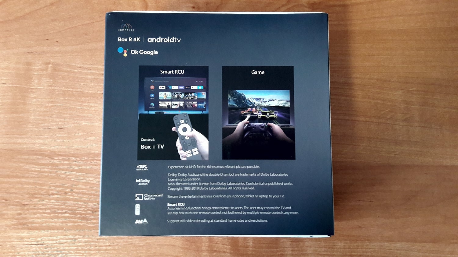 Rozbalení přístroje Homatics Box R