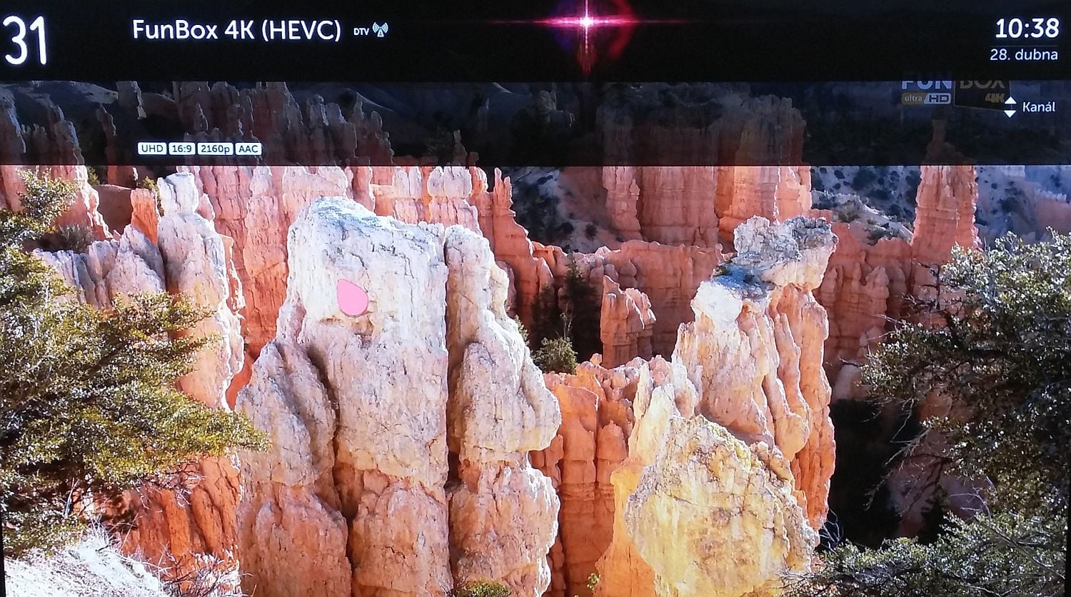 LG Signature OLED - test DVB-T2 HEVC, ČRa