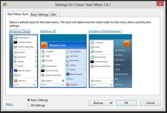 Nástroj Classic Shell přetvoří nabídku Start z Windows 8 přesně podle vašich představ 