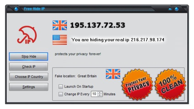 hide ip freeware