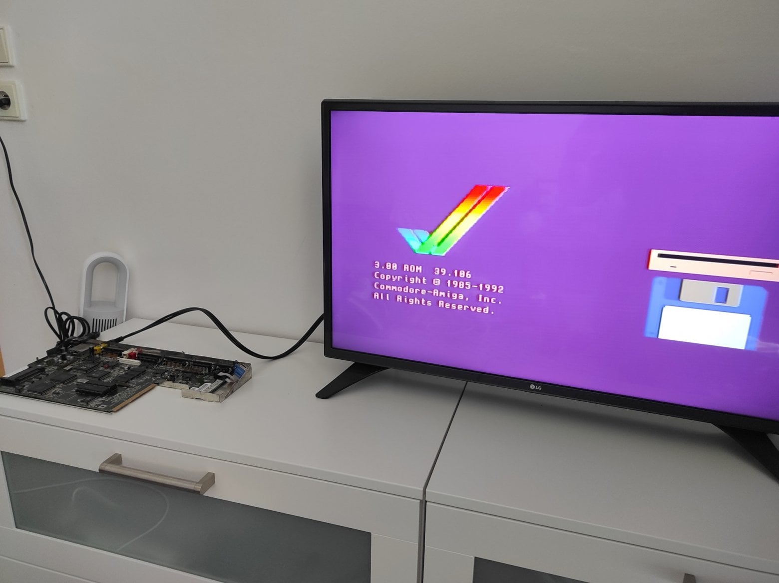 Prvotní test po výměně.