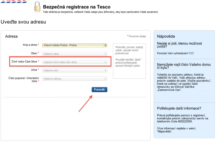 Tesco e-shop