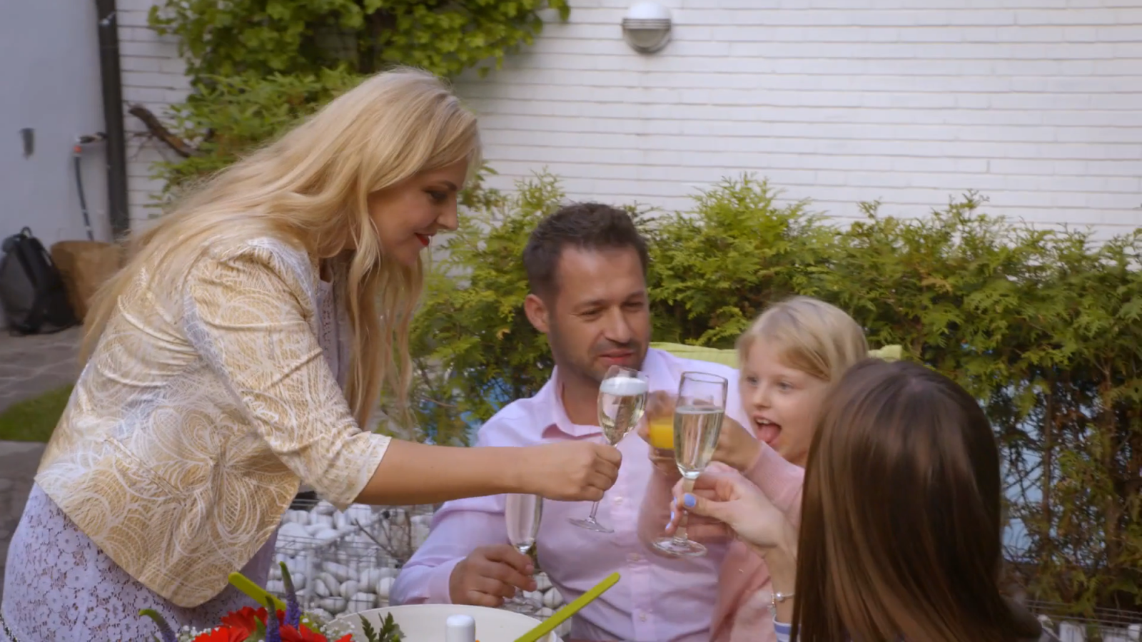 Simona Kijonková s rodinou