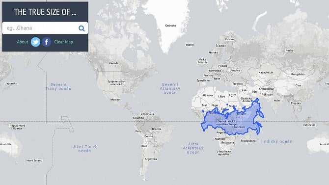 Jak je ve skutečnosti velké Rusko? Speciální web vám to ukáže