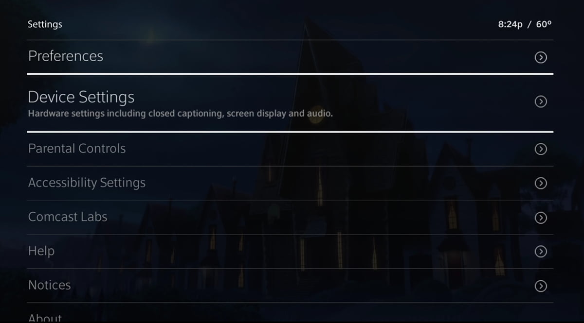 Nastavení Xfinity boxu