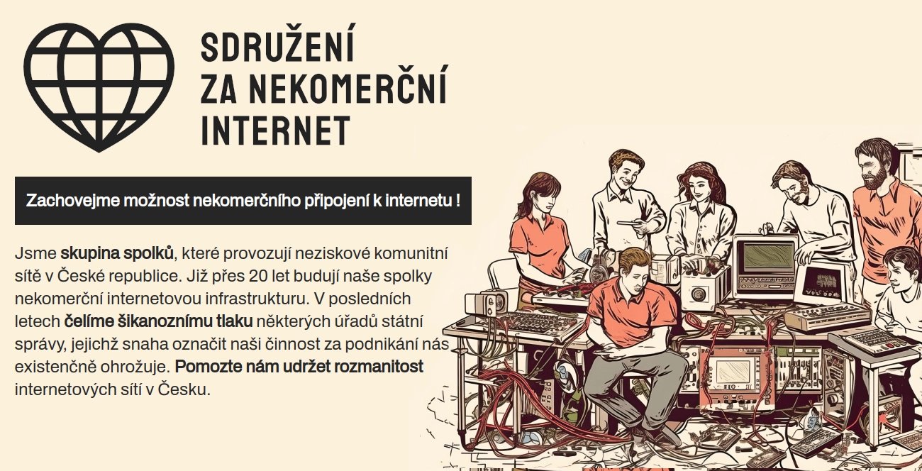 Výzva Sdružení za nekomerční internet