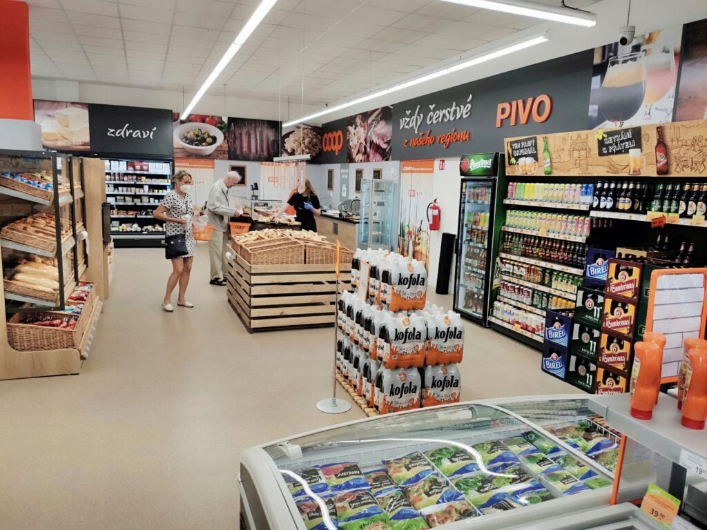 Prodejna COOP ve Strakonicích po rekonstrukci