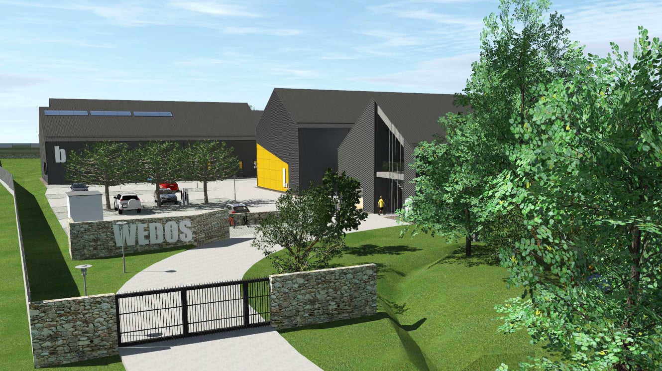 Vizualizace kravínu, třetího datacentra firmy Wedos