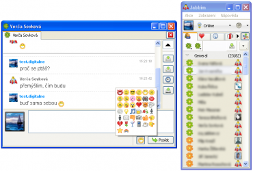 <p>Komunikace v prostředí aplikace Jabbim s kontakty na ICQ</p>