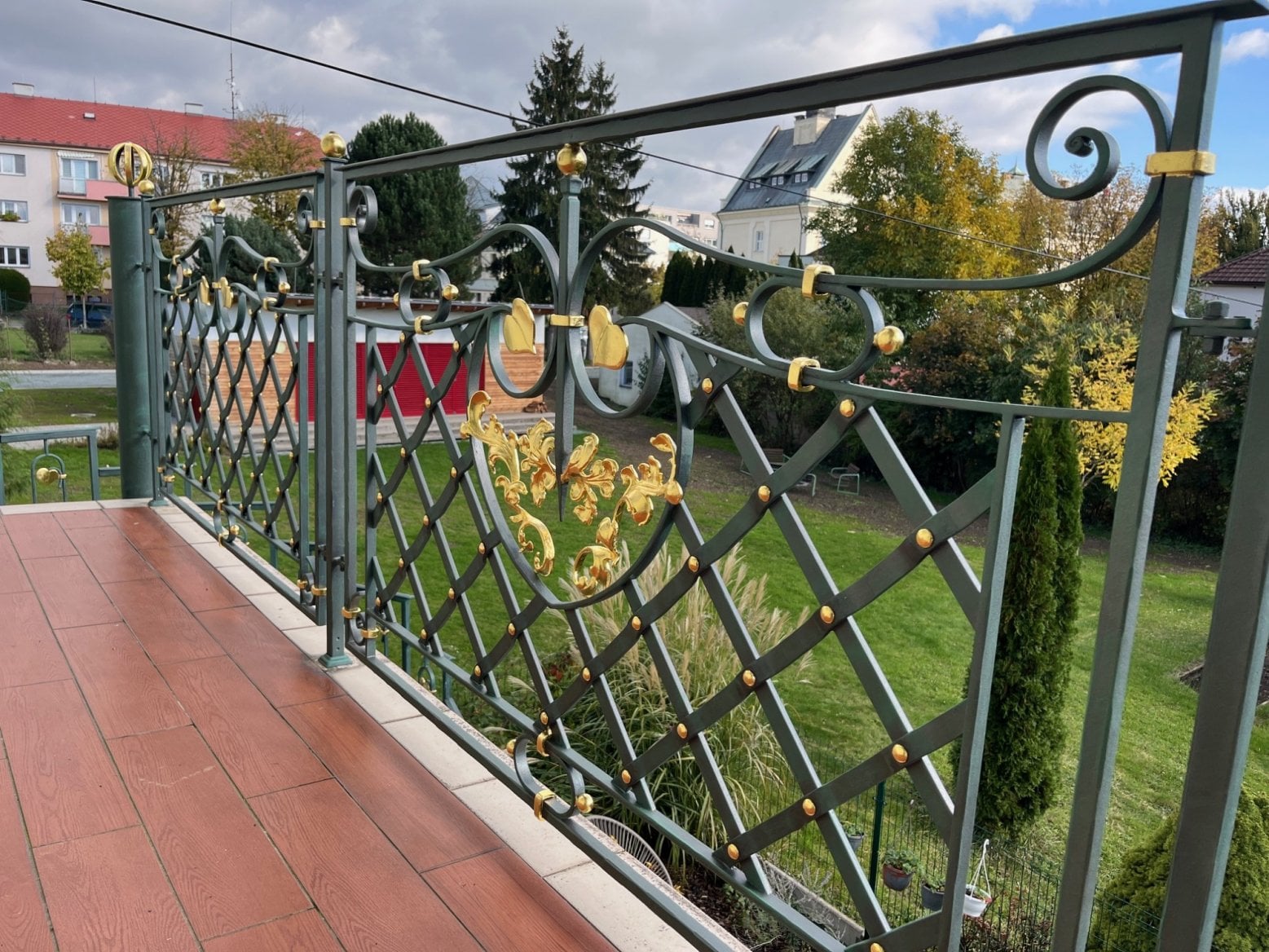 Kované zábradlí od Uměleckého kovářství Míttner