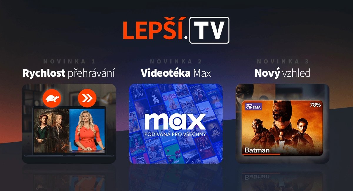 Lepší.TV - rychlost přehrávání