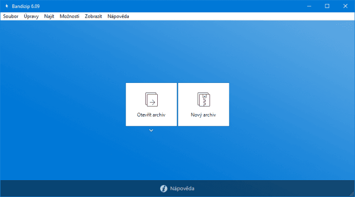 Bandizip vypadá příjemně a nabízí mnoho užitečných funkcí