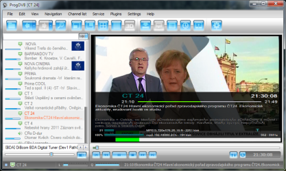 ProgDVB podporuje nejen analog, DVB-T a online, ale v placené verzi také satelit