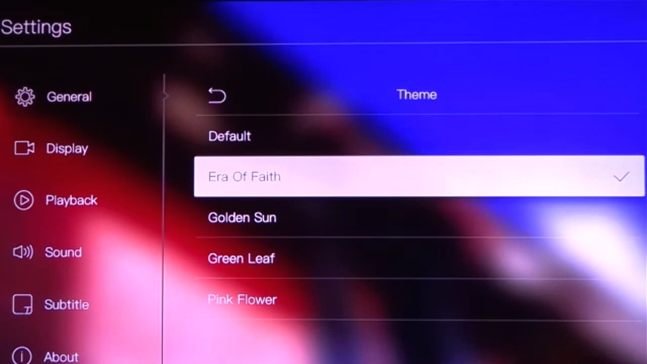 Egreat A10 - smart nastavení chlazení a volba pozadí