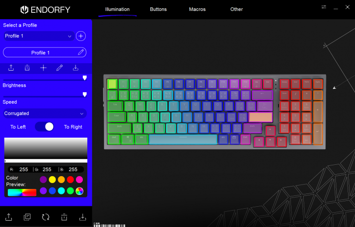 Endorfy Celeris 1800 software