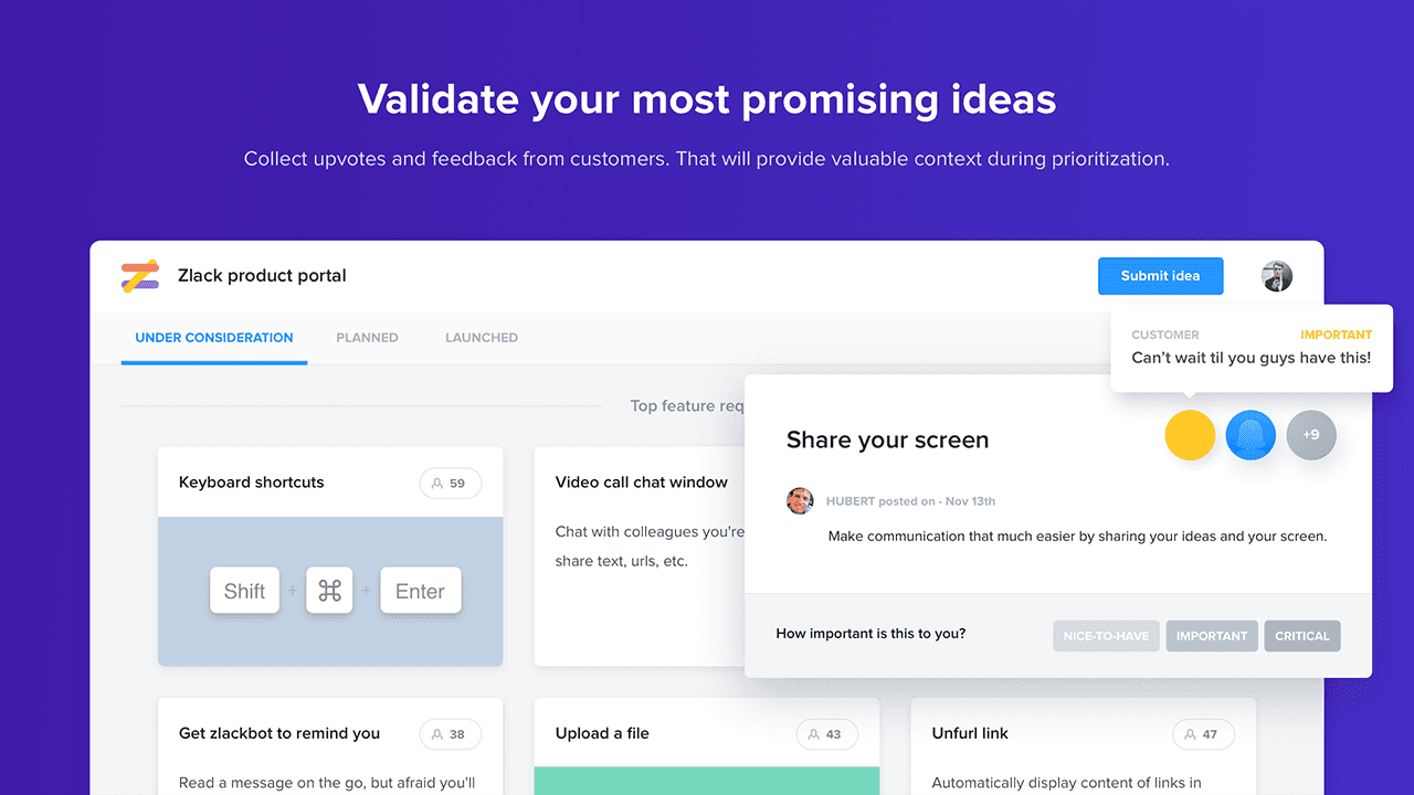 Jak vypadá česká SaaS aplikace ProductBoard