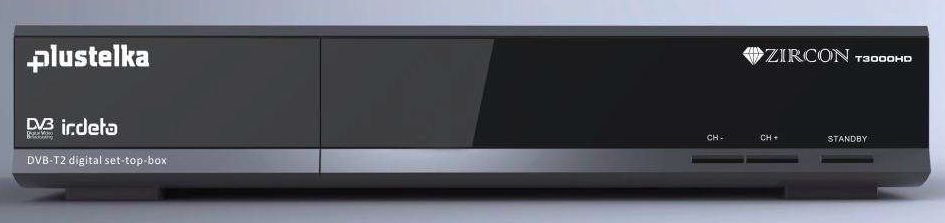 Přijímač Zircon T3000HD, který umožňuje sledovat programy i v normě DVB-T2