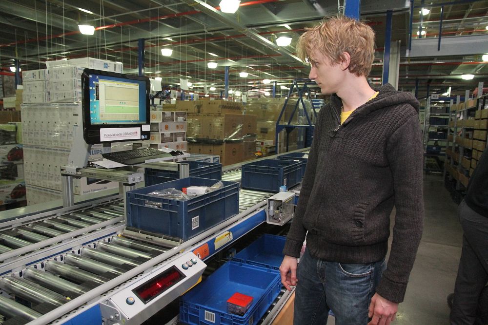 Když je hotovo, stačí stisknout zelený knoflík.