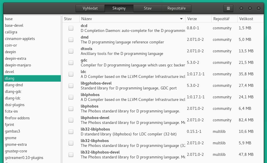 Manjaro: základy správce balíčků