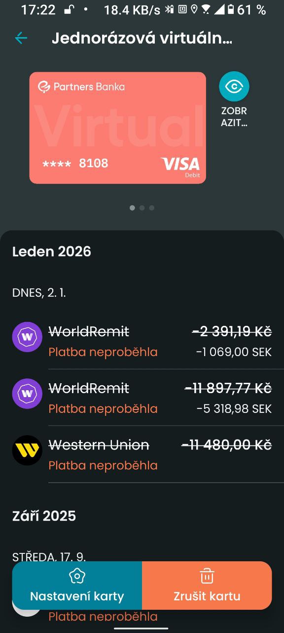 Podvodník zkoušel peníze z platební karty inkasovat 3x. (2. 1. 2025)