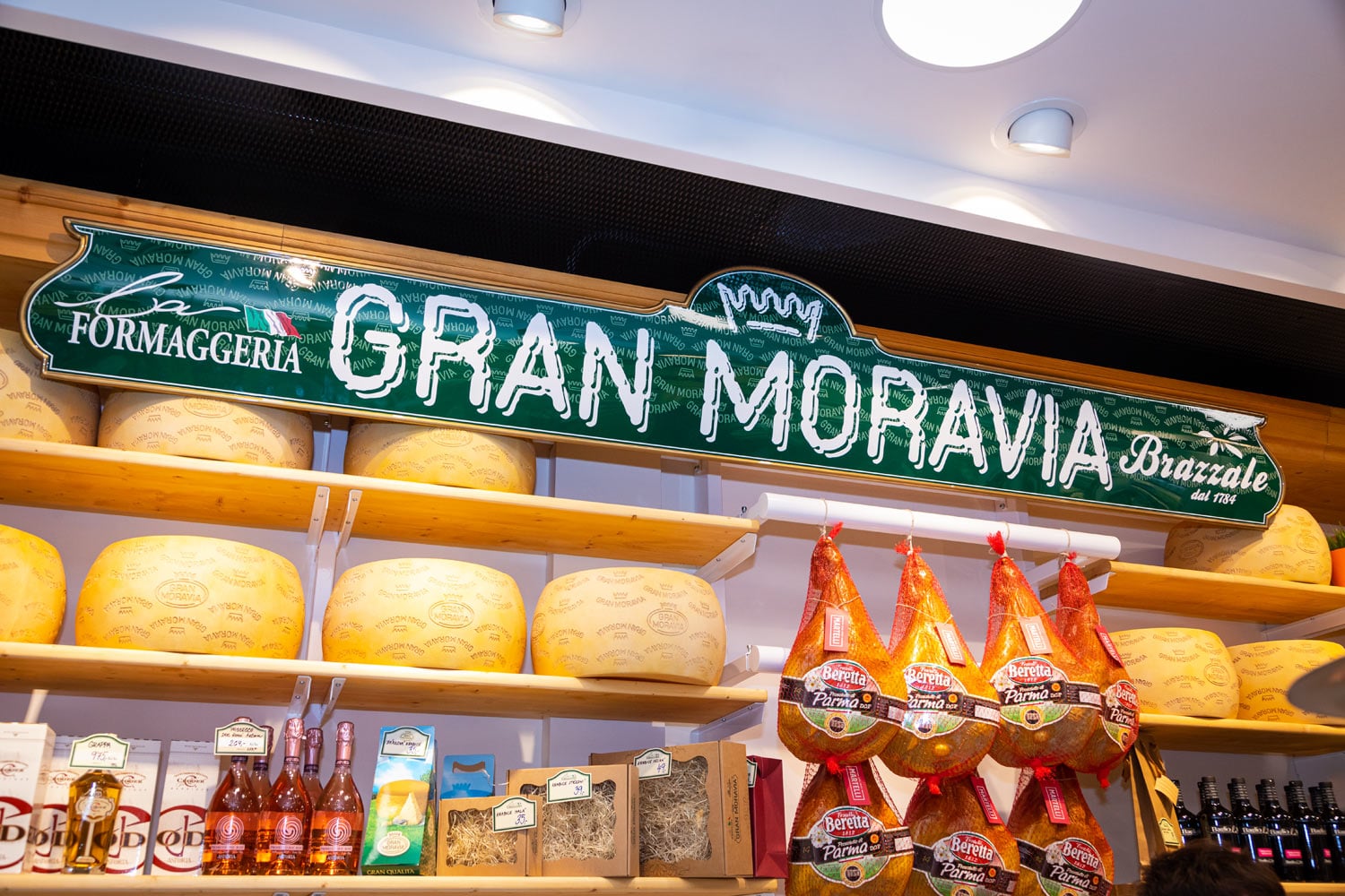 Prodejna La Formaggeria Gran Moravia