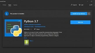 Python v Microsoft Store