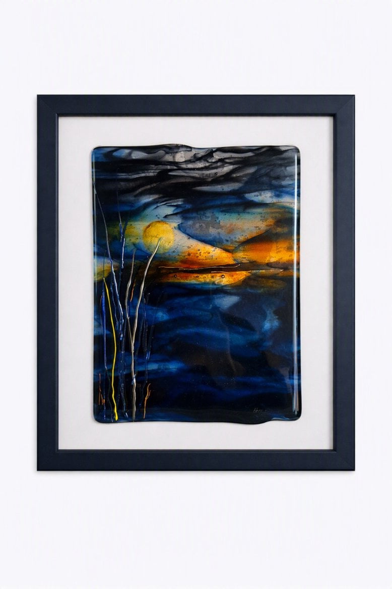 Skleněný obraz od Eva Edler Glass Art