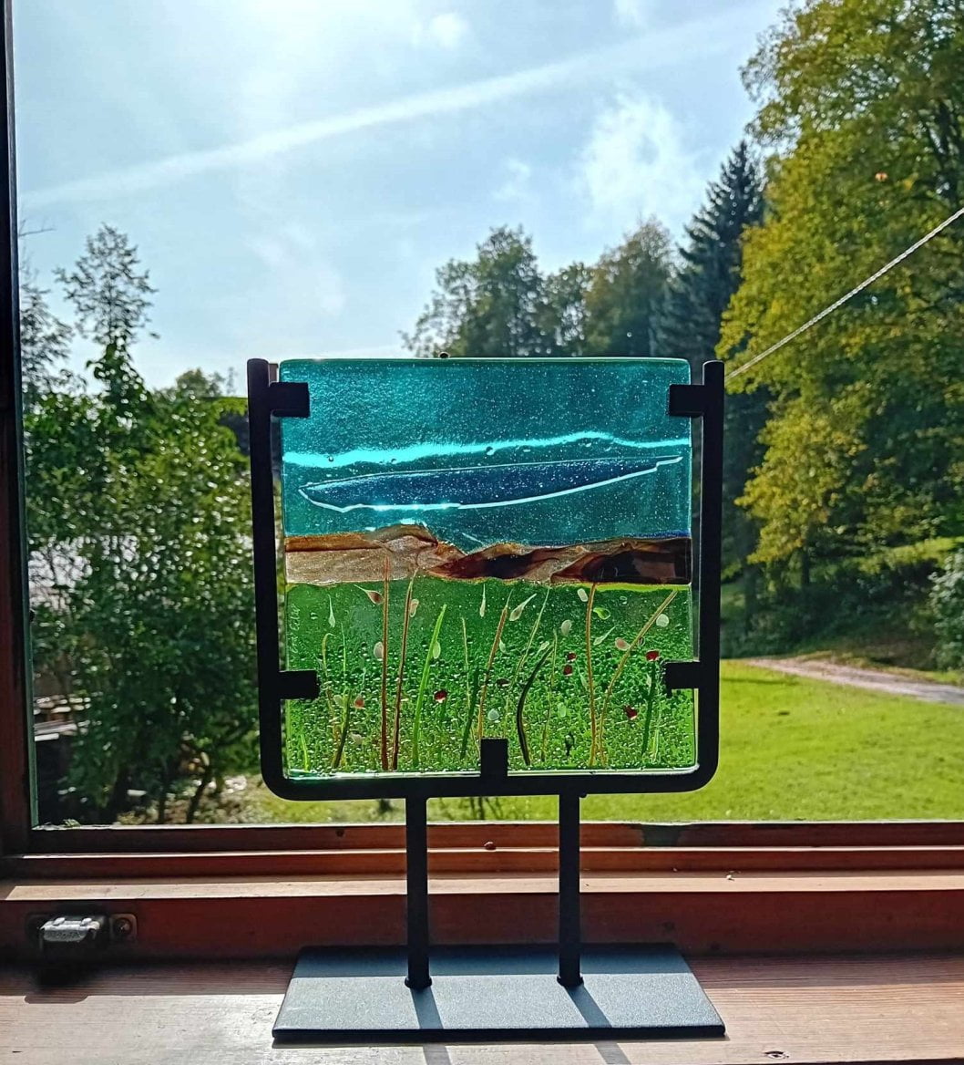 Skleněný obraz od Eva Edler Glass Art
